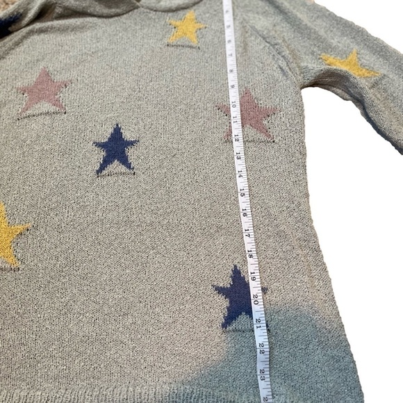 NEW hem & Thread boutique brand multicolor star sweater hoodie - Picture 4 of 6